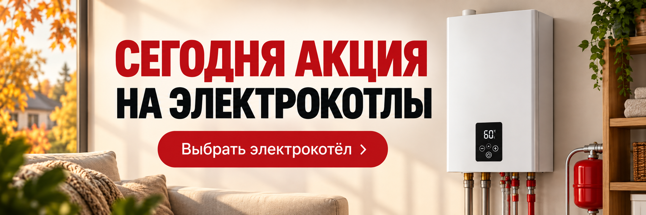 Сегодня акция на электрокотлы