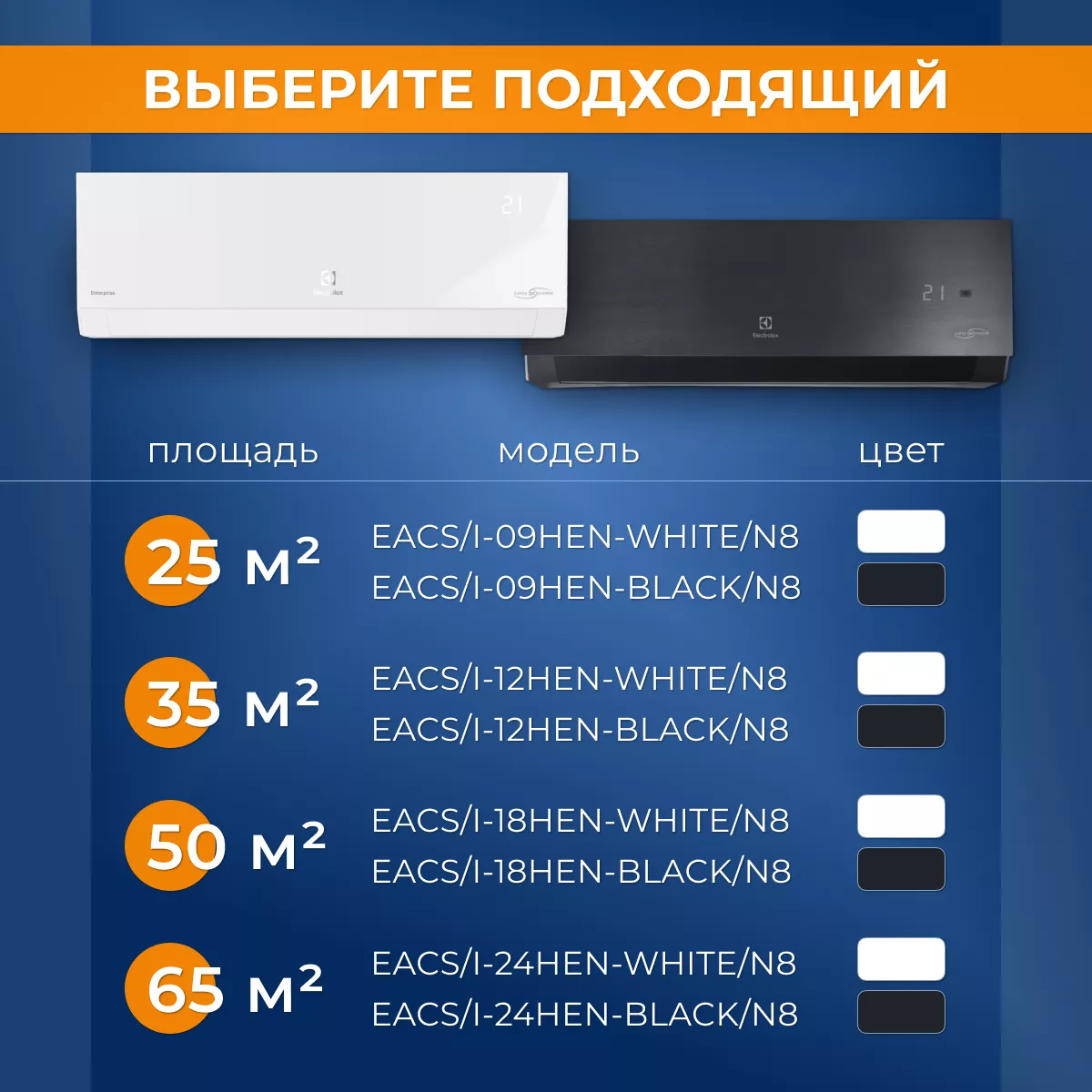 Electrolux EACS/I-24HEN-BLACK/N8 ENTERPRISE BLACK Super DC Inverter Electrolux EACS/I-24HEN-BLACK/N8 ENTERPRISE BLACK Super DC Inverter