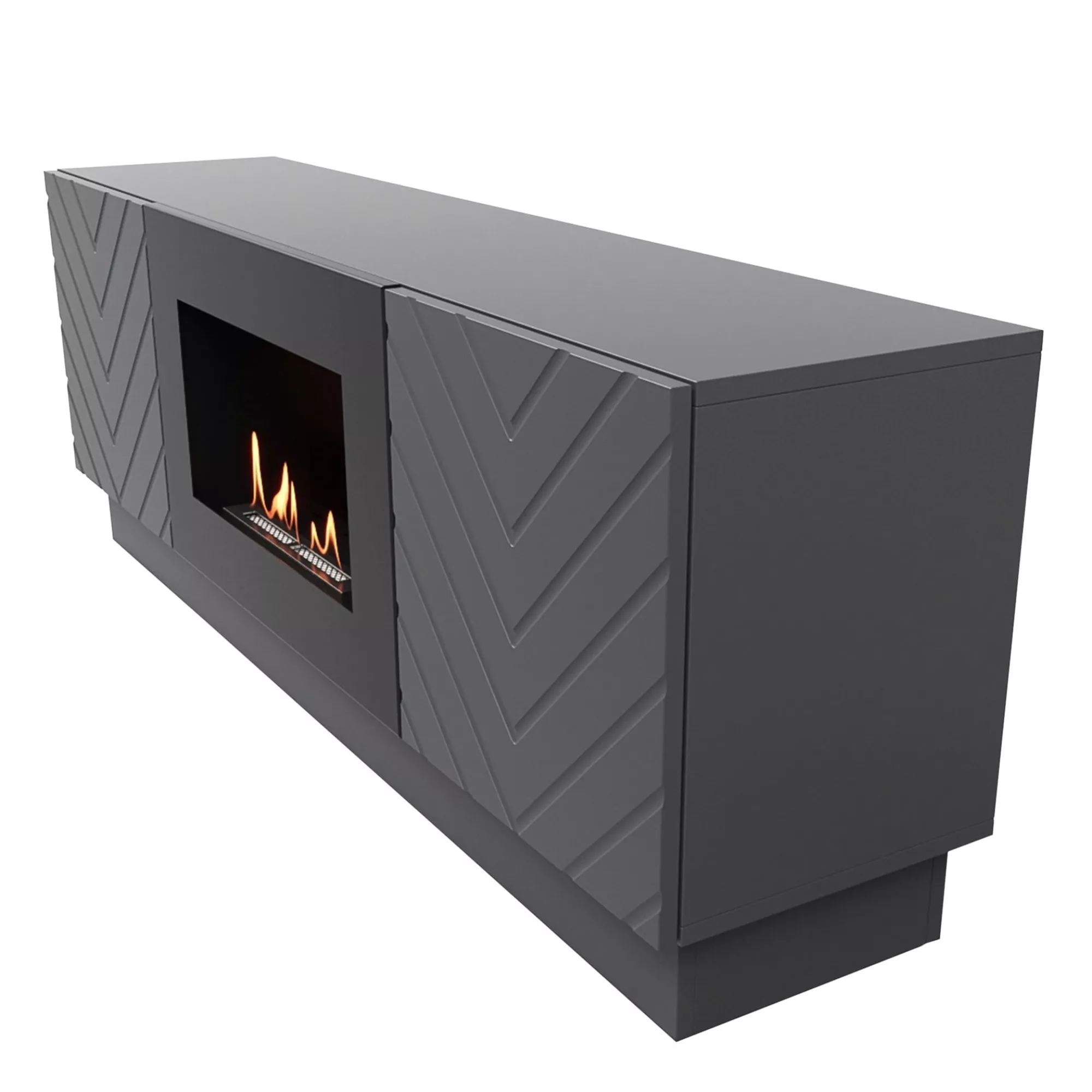 Firelight Тумба с биокамином BFP/P-1400V графит Firelight Тумба с биокамином BFP/P-1400V графит