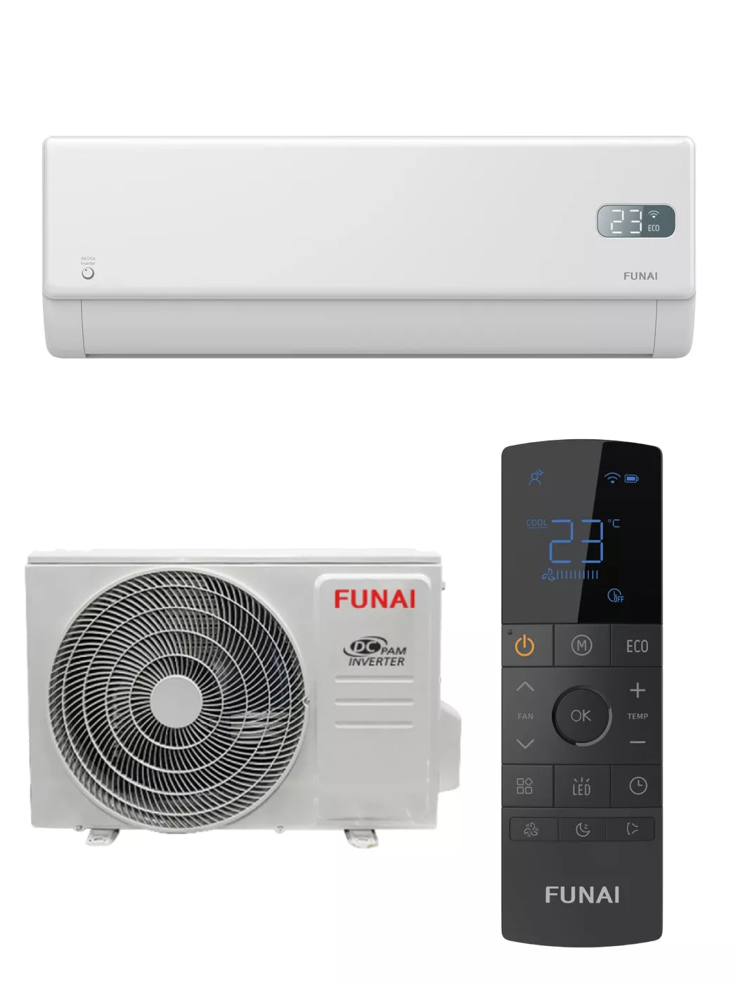 Funai RAC-I-AK55HP.D01 AKOYA Inverter Funai RAC-I-AK55HP.D01 AKOYA Inverter