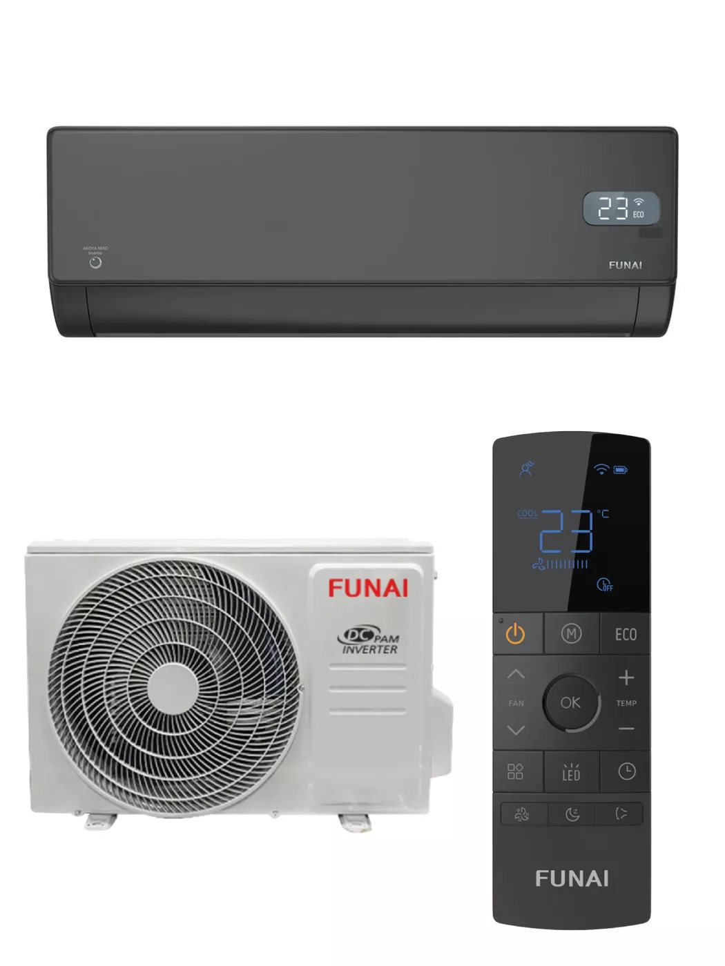 Funai RAC-I-AK55HP.D01 AKOYA NERO Inverter Funai RAC-I-AK55HP.D01 AKOYA NERO Inverter