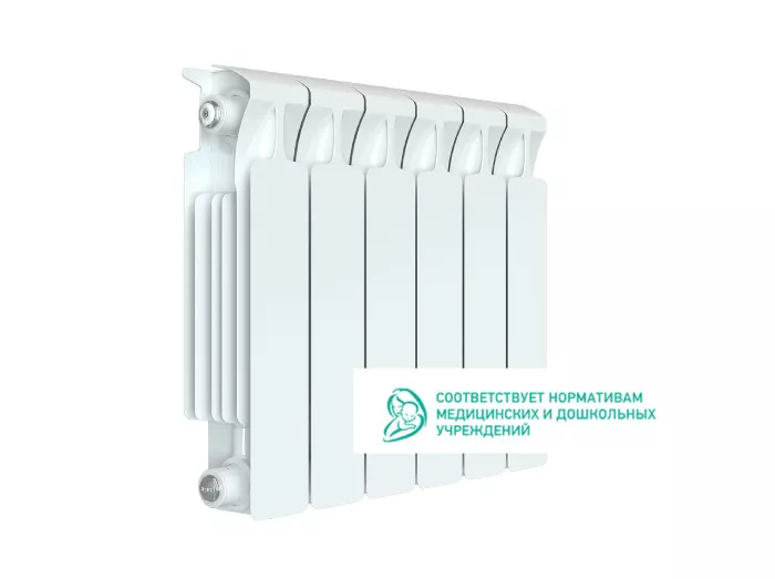 Rifar Monolit 350 6 секций, боковое подключение (белый) Rifar Monolit 350 6 секций, боковое подключение (белый)