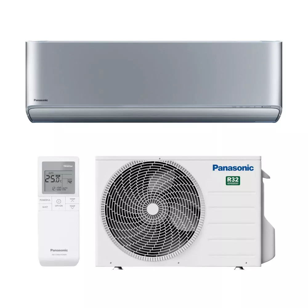 Panasonic CS-XZ25XKEW/CU-Z25XKE DESIGN INVERTER SILVER XKEW