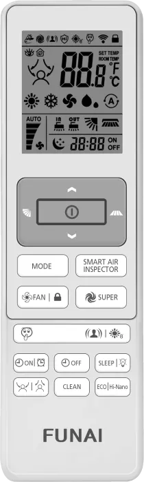 Кондиционер Funai EMPEROR Smart EyeFULL Inverter RACI-EM25HP.D04/S / RACI-EM25HP.D04/U комплект Кондиционер Funai EMPEROR Smart EyeFULL Inverter RACI-EM25HP.D04/S / RACI-EM25HP.D04/U комплект