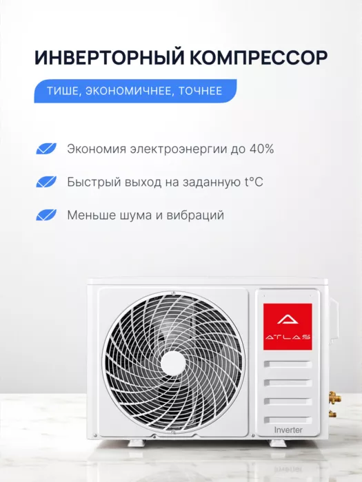 Кондиционер Atlas ATI-ZS07BZEUS Inverter (комплект) Кондиционер Atlas ATI-ZS07BZEUS Inverter (комплект)